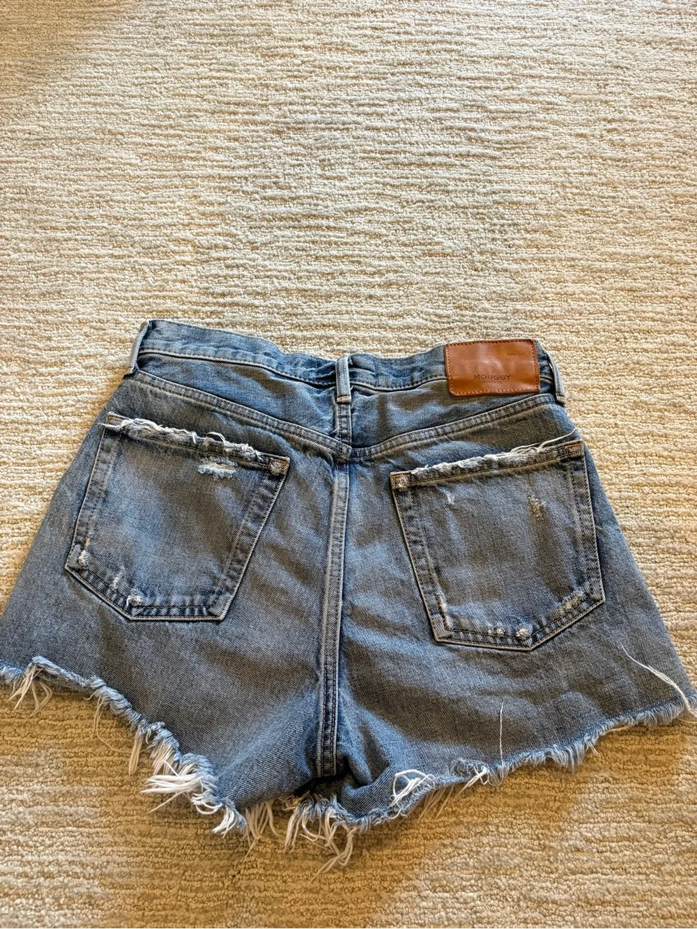 Moussy Packard Denim Shorts, size 26